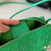 Bvs Venetaasbottegas Handbag Me Woven Camera Bag Loop Bag Green Elephant Grey Candy Mini Crossbody Handheld Small Square Bag cy