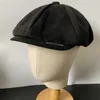 Berets Vintage Męska czapka Sboy z Blades y Blinders Kobiety Mężczyźni Berets Klasyczne wełniane ośmioboczne czapki Casual Gatsby Flat Hat NZ297 231208