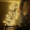 Decorazioni natalizie 144 LED Albero di vite illuminato per la casa Luci di ramo pieghevoli Luci per albero di salice per interni per mensola per libreria a parete per feste di Natale 231207