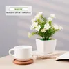 Fleurs décoratives bonsaï artificiel vert fausse petite fleur de cerisier plante en pot pour extérieur intérieur maison chambre jardin décoration fournitures