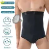 Body Shaper Shorts voor heren Slipje Gewichtsverlies Shapewear Hoge taille Ondergoed Tummy Control Belly Butt Lifter Naadloos