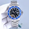 With box mens automatic mechanical ceramics watches 40mm full stainless steel Gliding clasp Swimming wristwatches sapphire luminous watch montre de luxe 2024