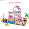 Blocs Amis ville maison vacances d'été bord de mer Villa appartement Moc blocs de construction ensembles chiffres bricolage jouets pour enfant filles cadeau de noël R231208