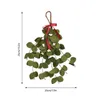 Decorative Flowers Artificial Mistletoe Branches Christmas Tree Greeny Leaves Cuttings Hanging Ornaments Xmas Party Festival DIY Decoration