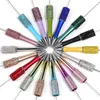 Groothandel Diamant Toevoegen Bead Diy Pen Ballpoint kralen Pennen Pasbare lampwerk Vast schrijfgereedschap