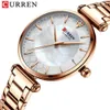 Autres montres CURREN Gold Watch Femmes Dames Creative Acier Bracelet Femme Femme Étanche Horloge Relogio Feminino 231207