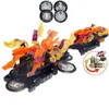 Action Toy Figures Explosion Wild Speed ​​Fly Deformation Car 4 Screechers Beast Attack Capture Flips Transformation Surprise Gift 231207