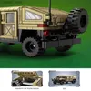 Blocs 436 pièces Mini militaire WW2 montagne SUV blindé voiture blocs de construction équipement tactique véhicule briques enfants amis jouet cadeaux R231208