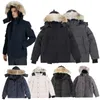 Top Quality Canada G29 Wyndham Parka Moda Uomo Cappotto Lupo Vera pelliccia Piumino da donna Fusion Fit Outwear Coppie Cappotti Abbigliamento firmato Parka con distintivo Taglia S-XXL