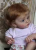 人形24インチ高品質既に完成した塗装済みの手作りの人形リボーン幼児の女の子Tutti Freeckled Skin非常に詳細な3Dスキン231208