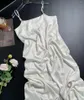 Kadın pijama yaz SATIN NEWDRES SEXY CHEACE Nightgown Loungewear Kadın Elbise İç çamaşırı Kadınlar Giyinme Elbisesi Homewear