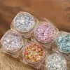 Nail Glitter 6 Peças Em Cores Art Pó Pó - Brilhe Suas Unhas Com Lantejoulas E