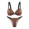 2024 Vrouwen Plus Size Bh Panty 2 Stuk Push Up Sexy Ondergoed Slips Set Brief Strass Lingerie Set