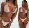 2020 sexy novo biquíni de lantejoulas rosa verde prateado maiô brilhante feminino roupa de banho plavky beachwear tikini biquni8251681