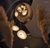 Pendant Lamps Nordic Designer Restaurant Lamp Bedroom Bedside Small Chandelier Light Luxury Simple Bar Pebble Hanging Lights