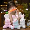 Pluche Oplichtend Speelgoed Konijn Speelgoed Leuke Kleurrijke Knuffel Pop Kawaii Bunny Peluche Kerstcadeau Voor Kinderen 231207