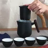 Zestawy herbaciarskie chińskie zbiór herbaty z herbatą ceramiczną przenośną czajnicę porcelanowa hearen gaiwan filiżanki ceremonii doniczki biurowe prezenty biznesowe