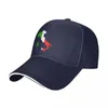 Berets Italia Italy italiensk flaggbaseballmössa Hip Hop Europeiska smörgåsar för män Kvinnor Polyester Sun Outdoor