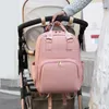 Blöja väskor mamma väska USB väska baby vård stor kapacitet mamma ryggsäck moderskap våt vattentät gravid blöja 231207