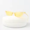 선글라스 고양이 눈의 빈티지 여성 브랜드 디자이너 사탕 색상 태양 안경 여성 패션 스퀘어 작은 프레임 Gafas de Sol Mujer