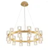 Lampadari Modern Luxury Living Room Lampadario Minimalista Cristallo Ristorante Illuminazione American El Luci decorative