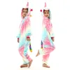 Rompers Boys Girls Panda Stitch Kigurumi Pajamas Children Kids Unicorn Totoro Cartoon Onesies Animal Pyjamas Sleepwear Anime Costume 231208