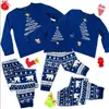 Trajes a juego para la familia Conjuntos de pijamas navideños rojos Padre Madre Hija e hijo Pijamas Ropa de Navidad para niños 231207