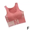 Camisoles Tanks Vrouwen Naadloze Crop Top Fitness Ondergoed U-vormige Sport Casual Zachte Ademende Bh Tube Tops J9a3