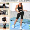 Short de Sauna pour femmes, pantalon amincissant, modelant le corps, perte de poids, entraîneur de taille, ventre chaud, Leggings thermiques, vêtements modelants