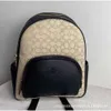 DesignerCoa Ch Lady and Men Nylon Men 2024Coa Ch Designer Ryggsäck Men Back Pack äkta läder Womens Ryggsäck Badge Ryggsäck DoubleLayer Leisure Computer Ba Oowww