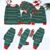 Famille correspondant tenues vert noël pyjamas ensemble rouge mère enfants adulte bébé vêtements de noël 231207