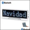 LED -moduler P3 Bluetooth laddningsbar skylt 16x64 Pixlar Programbar rullningsdisplaypanel för butiksskrivbord eller hängande droppe deliv dhcil