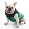 ZK20秋と冬の犬の服コットンベスト小さな犬の厚い刺繍綿服デザイナー犬の服