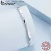 Keten Bamoer 925 sterling zilver geplatineerd verstelbare armband Pave Setting CZ Bangle voor vrouwen verjaardag jubileum cadeau BSB145 YQ231208