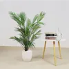 Decorative Flowers 1 Pcs Large Artificial Plants Palm Tree Tropical Branch Plastic Fake Leaves Green Christmas Home Garden Room Decor