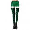 Kvinnors leggings kvinnor St Patrick Day Strumpor mönster tryck mjölk Silk Legging Womens Fitness Push Up Stretch Leggins Mujer