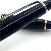 wholesale wholesale Turning Cap Platinum Line M Ballpoint Pen with black resin fine star with series number