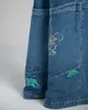 Jeans masculinos JNCO Jeans Harajuku Y2K Hip Hop Bordado Grande Bolso Azul Retro Solto Sweatpants Homens Goth Casual Cintura Alta Calças Largas 231207