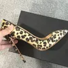 Dress Shoes Woman Fashion Designer Leopard Pointed Toe Pumps Women Genuine Leather Thin High Heels Sexy Slip On Female Shoes Big Size D011A 231207