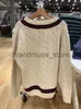 Damskie Krzyki Koszulki swobodne kobiety luźne w paski swetry w szyku w paski 2023 Autumn Fashion Długie rękawy pullover eleganckie kobiece dzianiny J231208