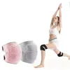 Joelheiras esportivas cinta elástica grossa esponja suporte dança ajoelhado anti-queda exercício proteção treinamento