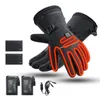 Handschoenen met vijf vingers Waterdichte verwarmde oplaadbare handschoenen Elektrisch verwarmde handschoenen Thermische warmtehandschoenen Winter Warm Skiën Snowboarden Jagen Vissen 231207