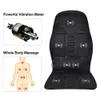 Back Massager Electric Vibrating Car Massage Chair Mat Portable Massager Cushion Home Infrared Heating Back Vibrator Massage Pads 231208