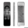 Tangentbord W3 Wireless Air Mouse Tra-Thin 2.4G IR Learning Smart Voice Remote Control med GyroScope FL Keyboard för Android TV Box Dro Dhaeq