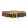 Luxury designer belt fashion V letters buckle PU leather belt High Quality designers casual belts waistband belts for man and womens