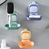 Alien Drain Soap Box Creative Cartoon Soap Holder No Punching Laundry Soap Tray Wall Mounted Soap Storage Rack Bathroom Supplies