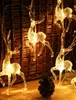 20pcs christmas Deer lights outdoor decoration 3m led curtain icicle string lights new year wedding party garland light LED ins Y07805466