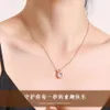 Tempérament japonais-coréen, lapin agile, recommandation de diffusion en direct brillante, collier en acier titane, boucles d'oreilles, sélection stricte de et