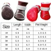 Dog Apparel 4pcs/set Soft Boots Waterproof Shoes Warm Snow Winter Rain Anti Slip Pet Supplies For Chihuahua Yorkshire