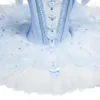Bühnenkleidung Jahr Tutu Ballett Blau Angsa Lake Professionelles Bauchtanzkostüm Top Ballerina Kleid Erwachsene Tochter